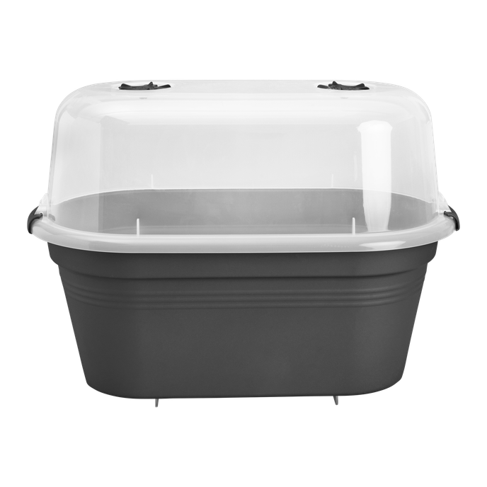 green basics balkon anzuchtset 55cm living schwarz